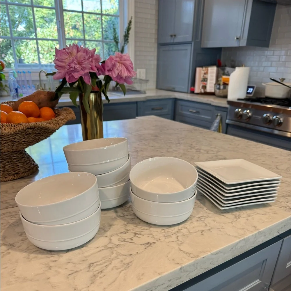 Crate and Barrel Bowls and Dessert/Appetizer plates